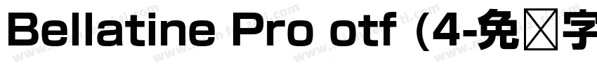 Bellatine Pro otf (4字体转换
